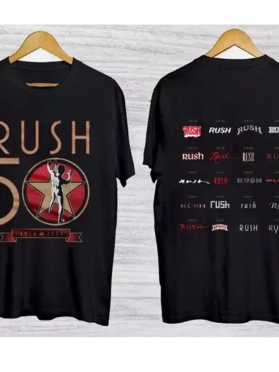 Melanie S Tops - Rush R50 Tour 2026 T-Shirt Rush Band Concert Tee Rock Music Unisex T Shirt 287